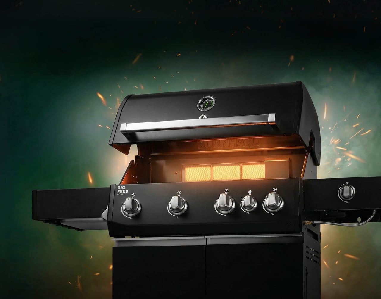 FRED Gasgrill in Black Edition